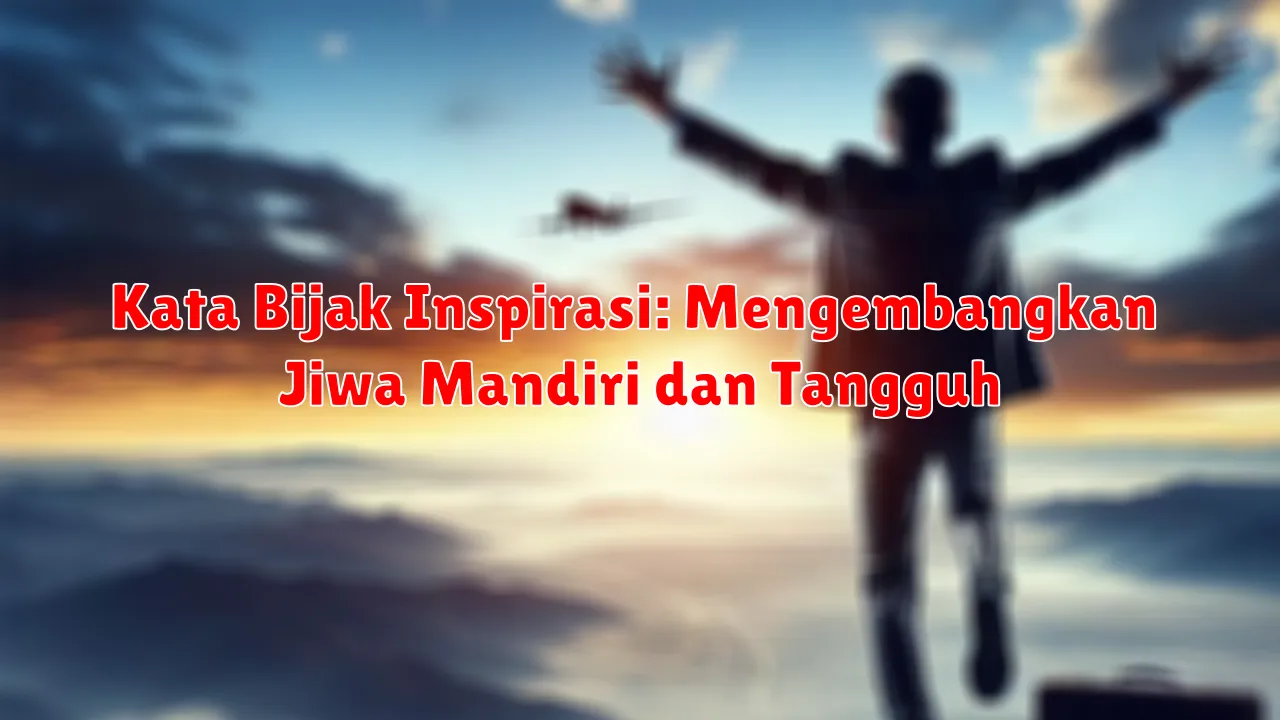 Kata Bijak Inspirasi: Mengembangkan Jiwa Mandiri dan Tangguh